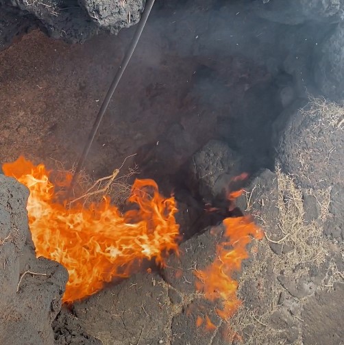 Fuego Natural en Timanfaya